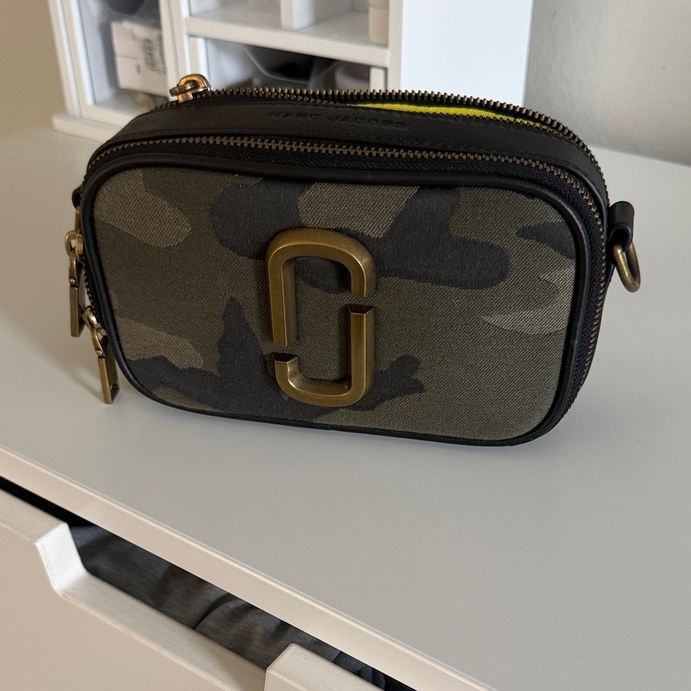 Marc Jacobs Olive Camouflage Crossbody Bag